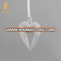 Glass Cracked heart shape Can be opened Valentine's Day decoration