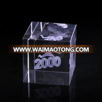 MH-4079 square shape 3d laser crystal engraving block