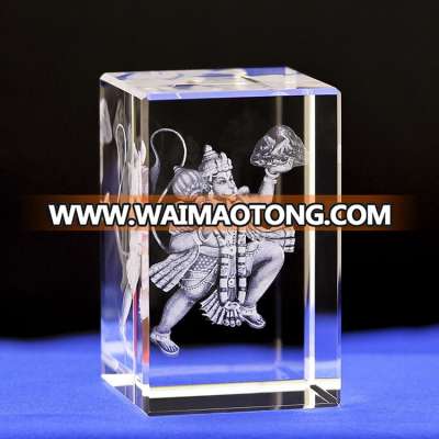 3d laser engraving icon religious crystal souvenir