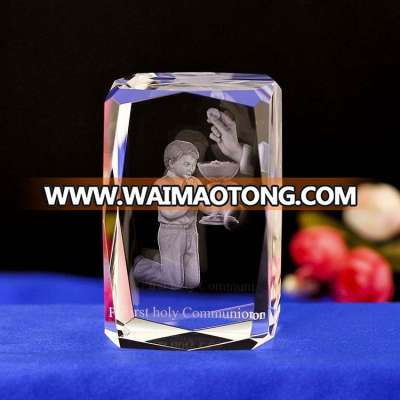 K9 crystal religion gifts 3d laser engraving crystal cube