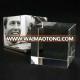 Wholesale Crystal Glass Cube Blank Crystal Block for Photo Engraving